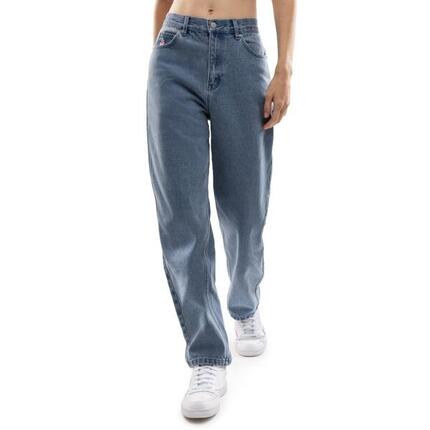 Jean barrel taille haute femme 120ᵉ anniversaire Real Sporting de Gijón SC120