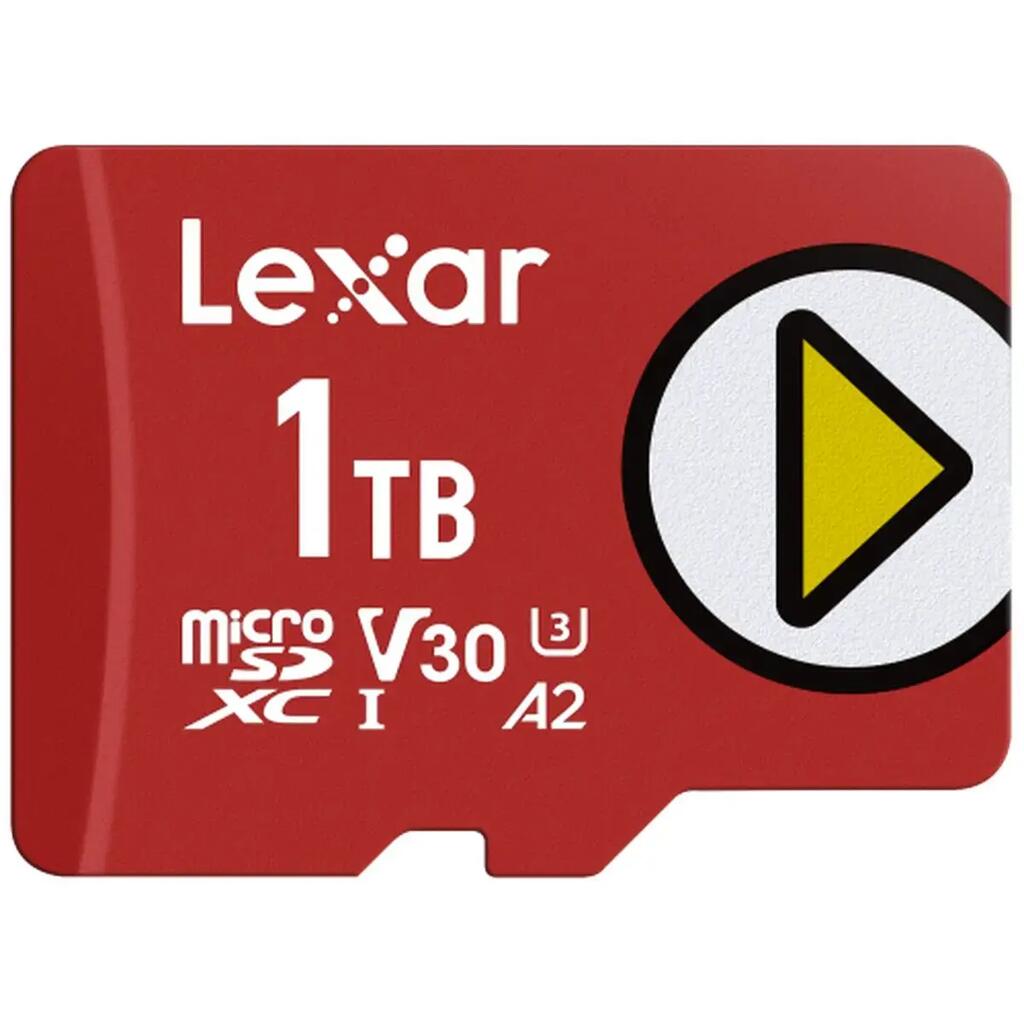 Micro SD Memory Card with Adaptor LEXAR LMSPLAY001T-BNSNG 1 TB