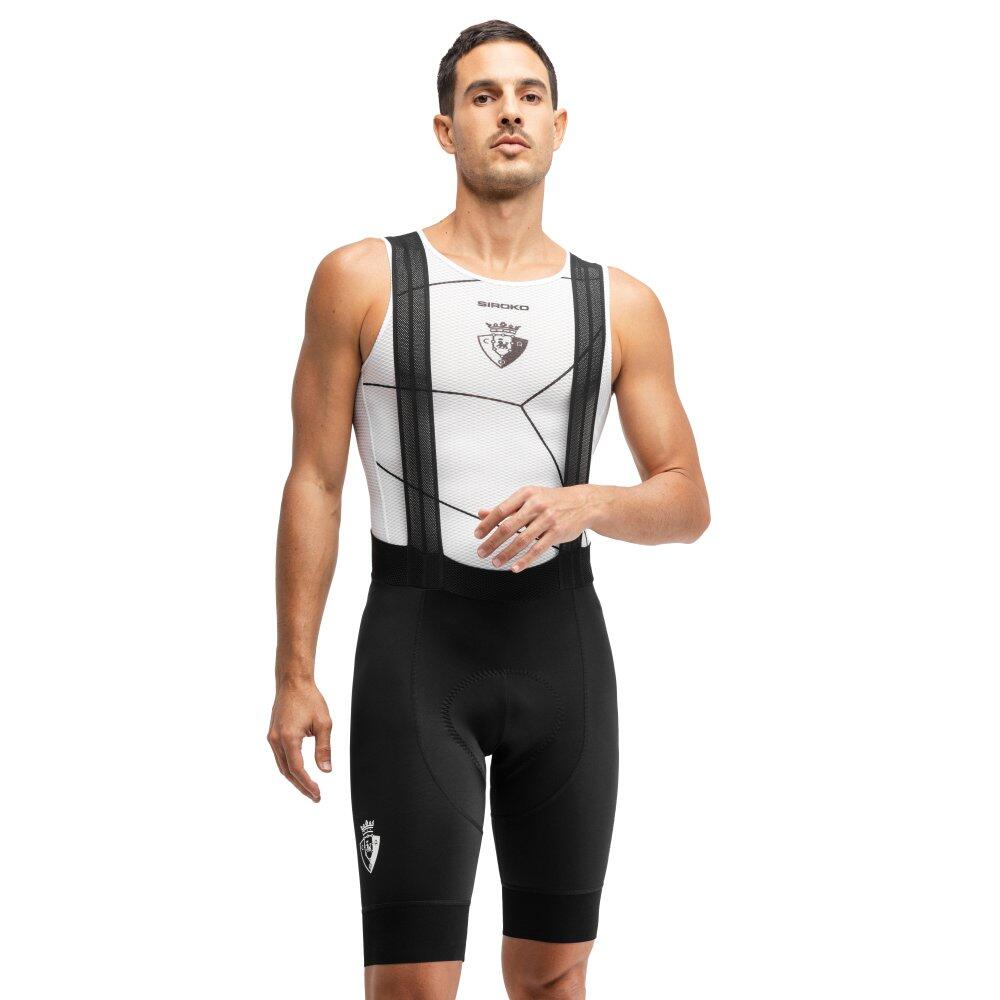 Men 's club atlético osasuna x siroko cycling bib shorts OS BX Pro Luchador Bla