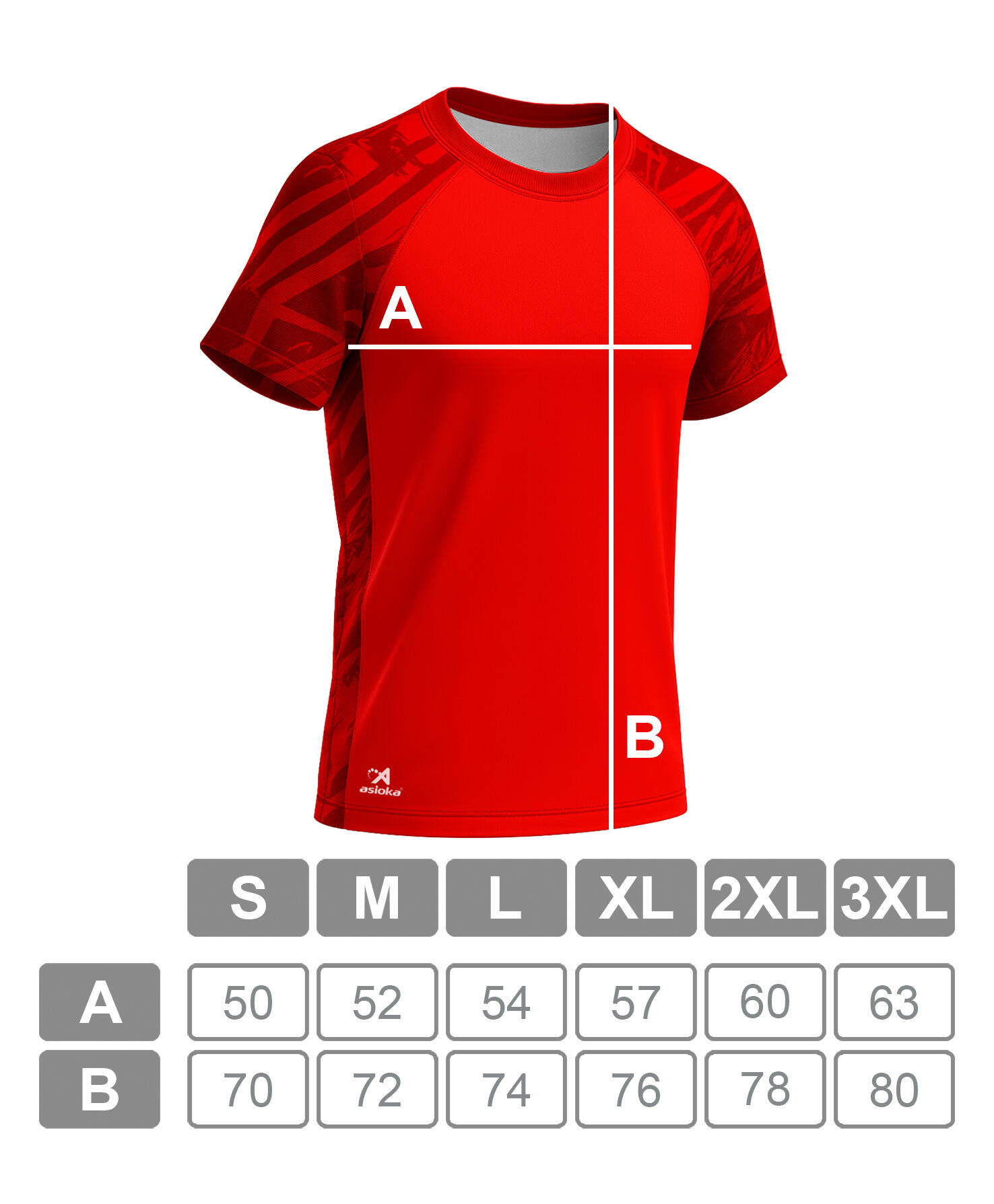 T-shirt de corrida de manga curta para homem ASIOKA VALENCIA. Efeito Coolmax. 7/7