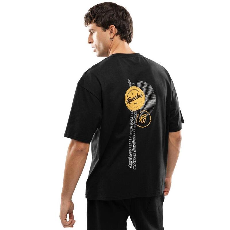 Tricou larg pentru bărbați Rayo Club RC Tactic Circle Black Negru