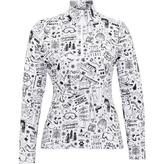 Damen Langarmshirt W GRAFFITI BASELAYER TOP