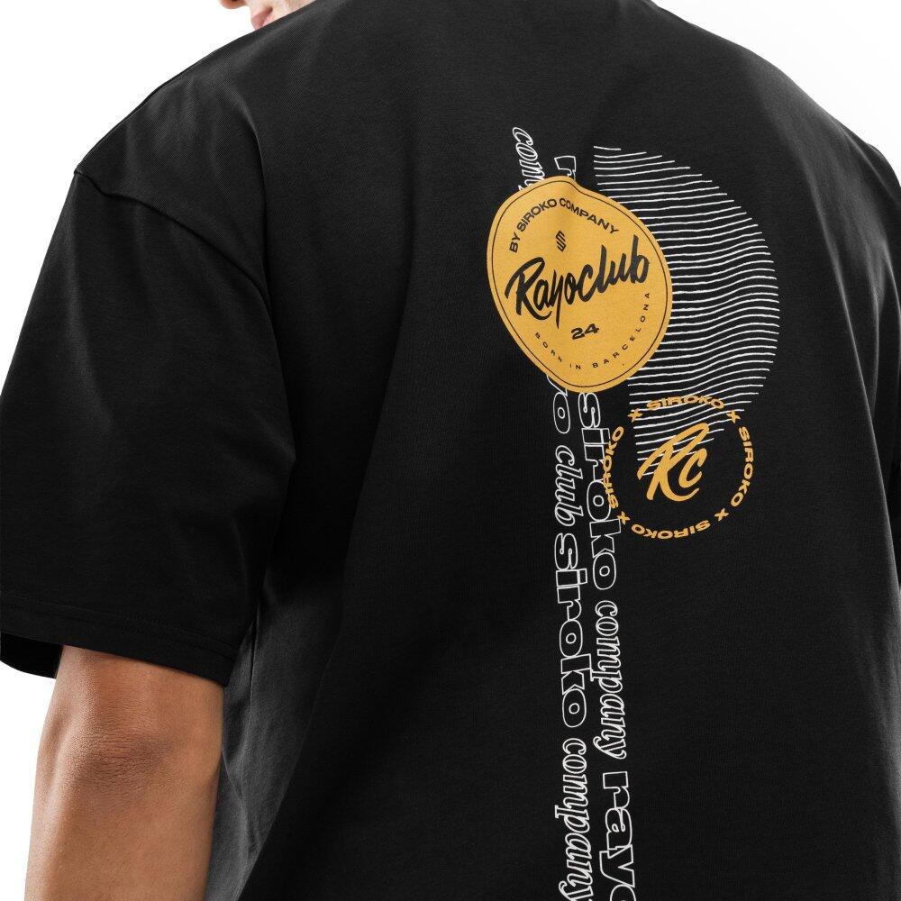 Camiseta holgada hombre Rayo Club lifestyle RC Tactic Circle Black Negro 5/7
