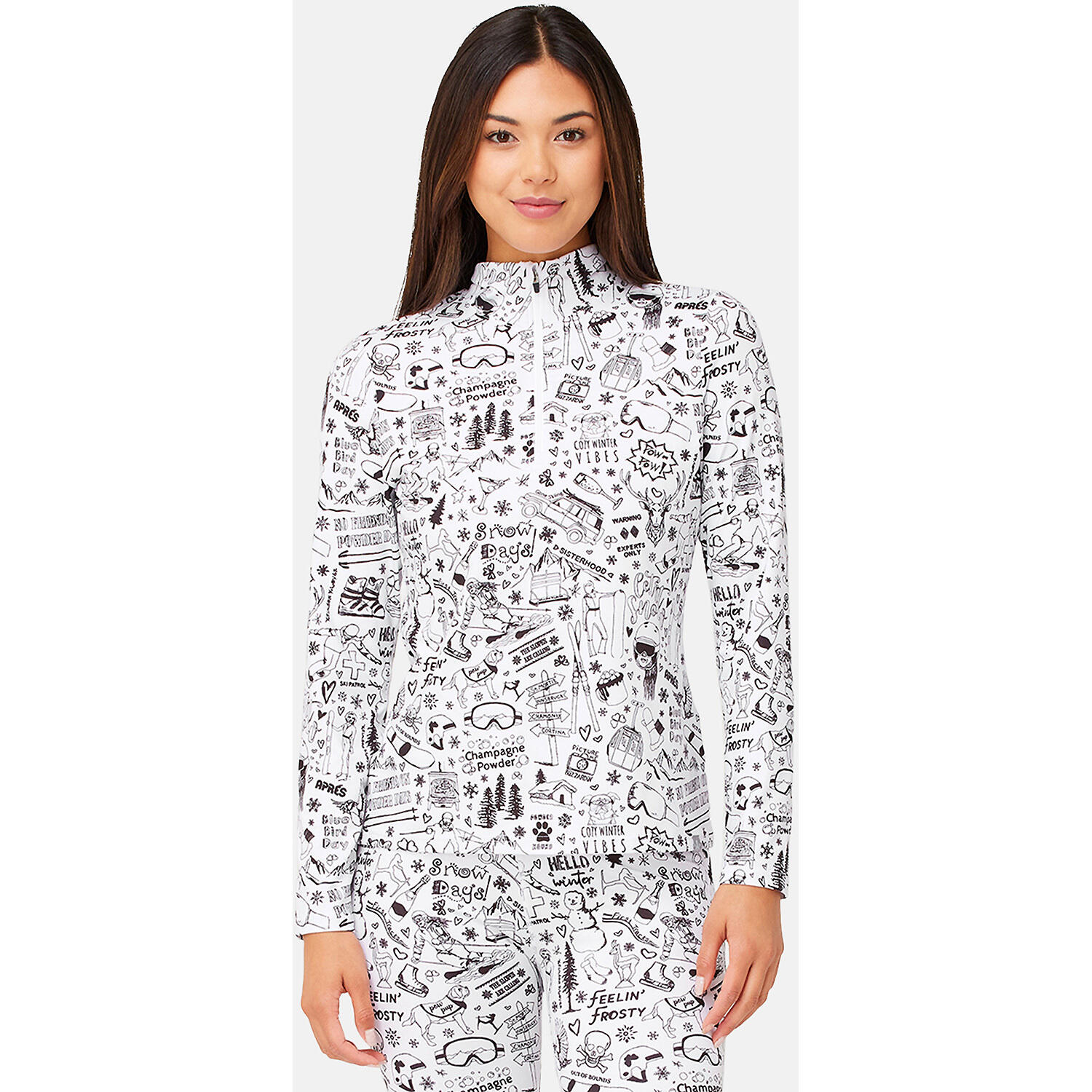 Damen Langarmshirt W GRAFFITI BASELAYER TOP 2/6
