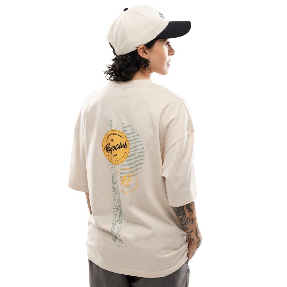 Camiseta holgada hombre Rayo Club lifestyle RC Tactic Circle Off-White Blanco 2/7