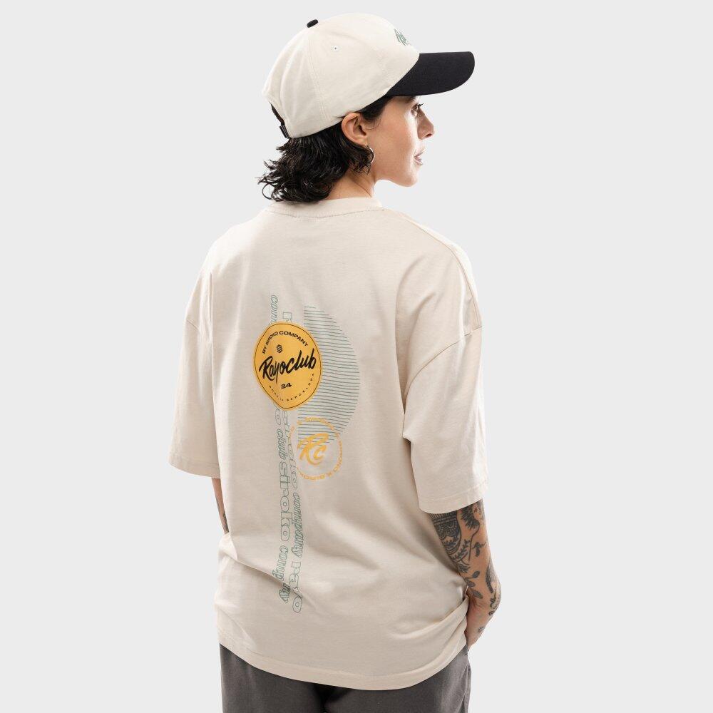 Camiseta holgada hombre Rayo Club lifestyle RC Tactic Circle Off-White Blanco 6/7