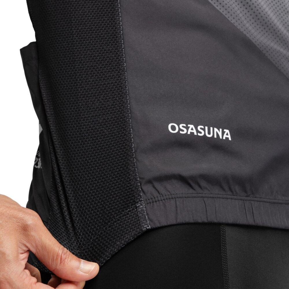 Men 's club atlético osasuna x siroko windproof cycling vest OS V1 Luchador Bla 4/7