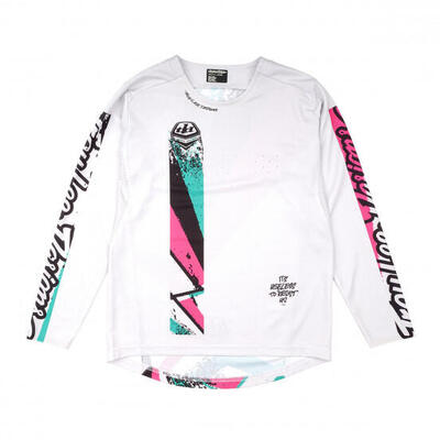 Maglia a maniche lunghe Troy Lee Designs Sprint Youth White
