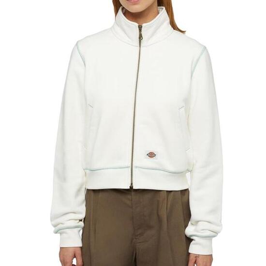 Felpa Donna Bianca con Zip Dickies Arlee