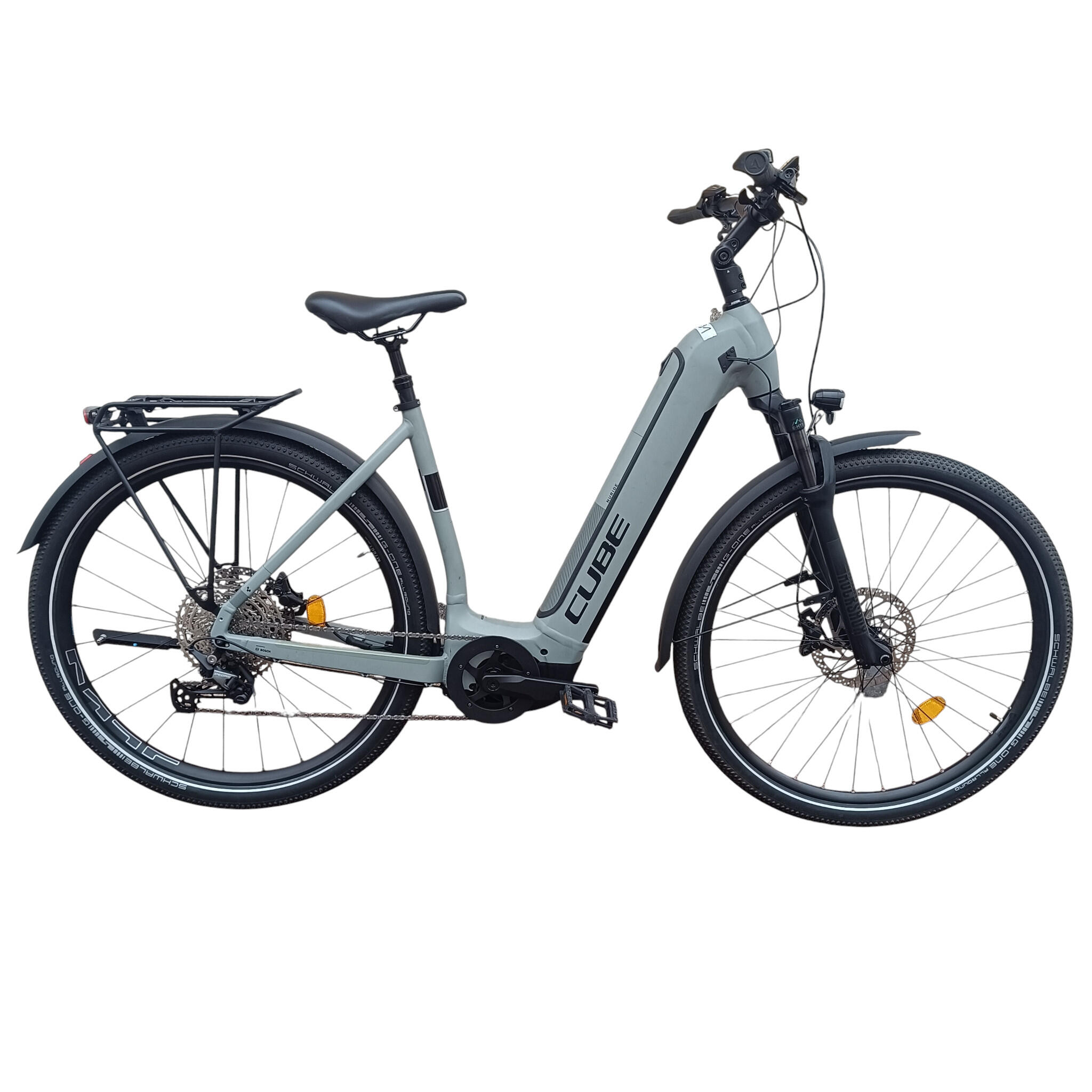 Cube - Reconditionné - Vélo Vtc Cube Nuride Hybrid 750 Slx - Excellent - Vélo Tout Chemin - Gris - 38 S - Decathlon