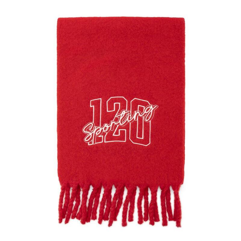 Eșarfă de iarnă cu franjuri pentru aniversarea a 120 de ani de la real sporti