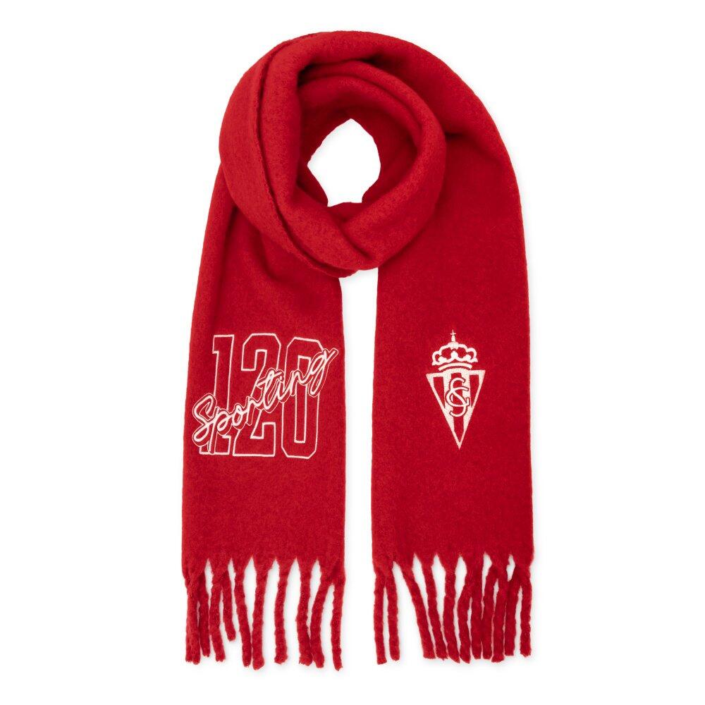 Men & Women real sporting de gijón 120th anniversary fringe winter scarf SC120