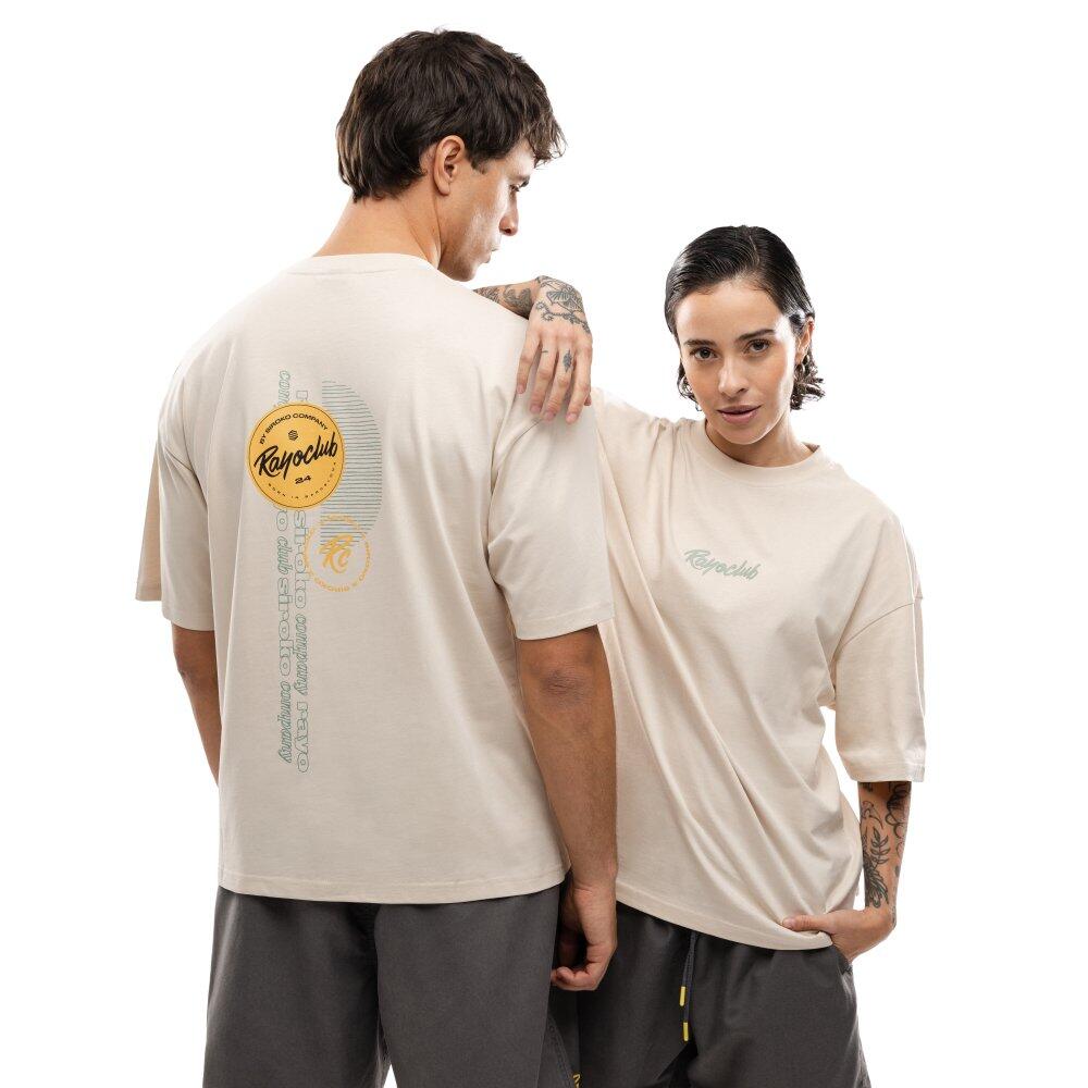 Siroko - T-shirt Oversize En Coton Homme Rayo Club Lifestyle Rc Tactic Circle Off-white B - T-shirt Manches Courtes - Blanc - Decathlon