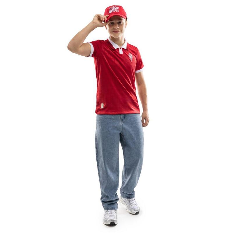 Tricou polo real sporting de gijón pentru , cu ocazia aniversării a 120 de ani