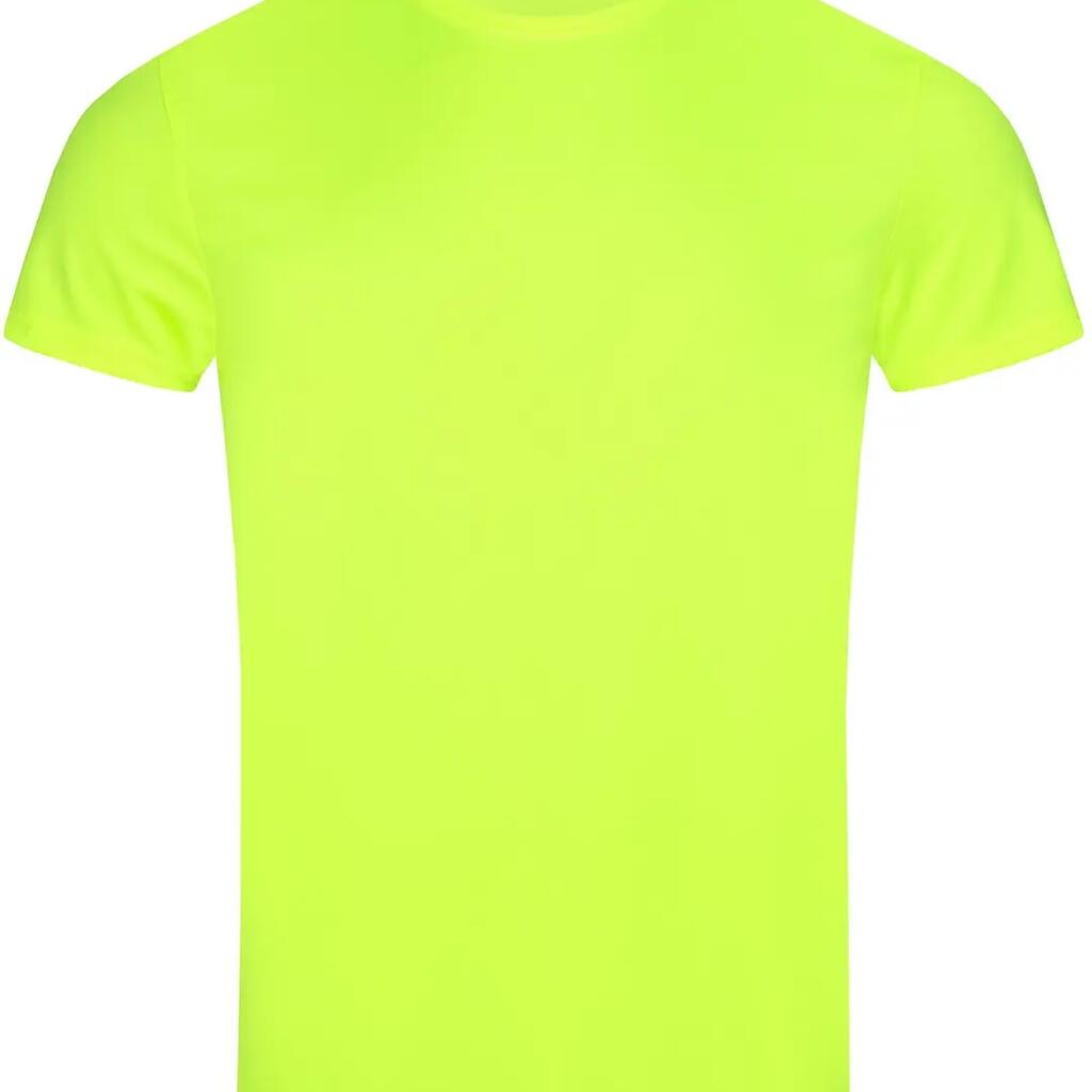 Stedman Unisex Crew Necke Sports T-Shirt - Cyber Yellow