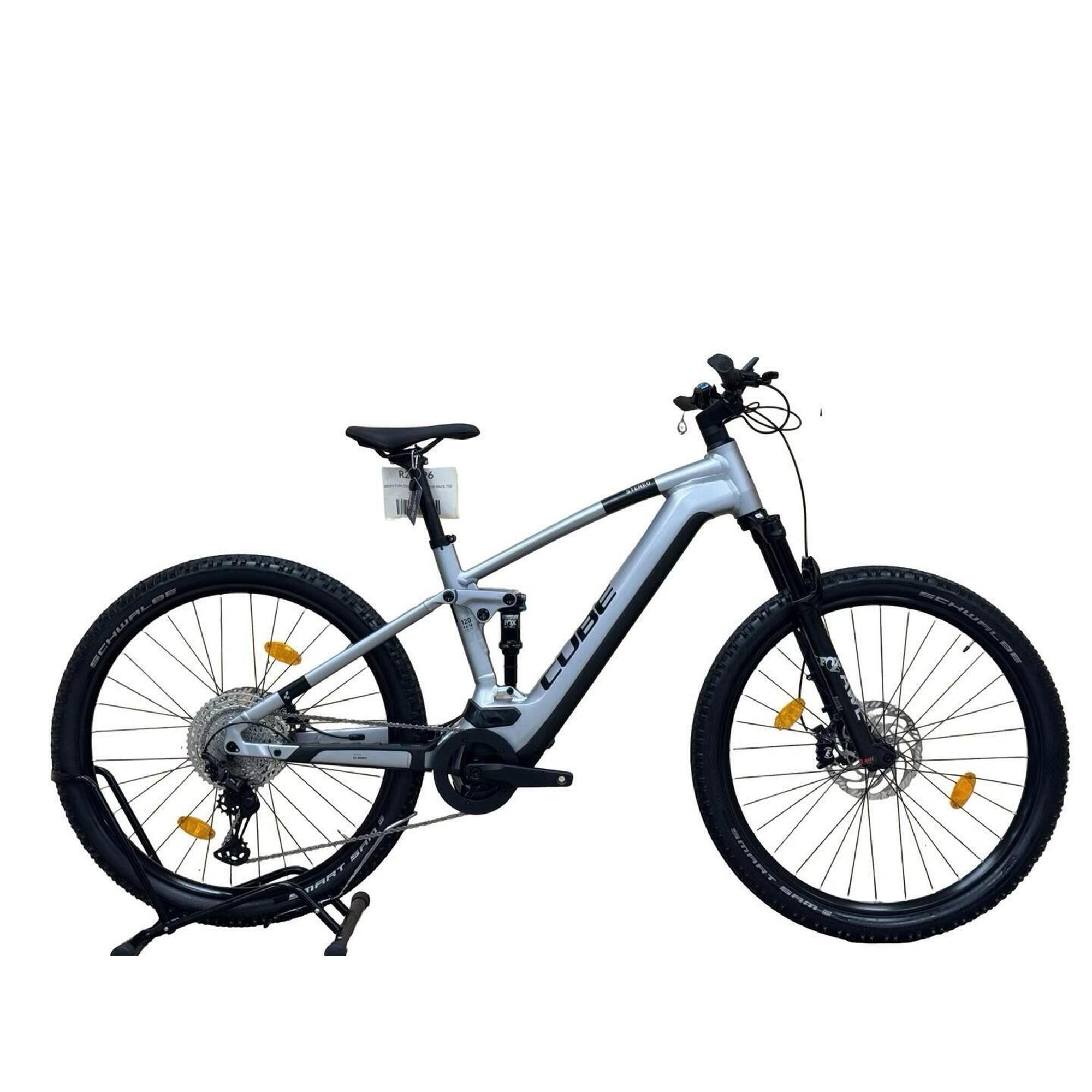 Cube - Reconditionné - Vtt Électrique Cube Stereo Hybrid 120 Race 750 - Comme Neuf - Vélo Tout Terrain - Gris - Grand - Decathlon