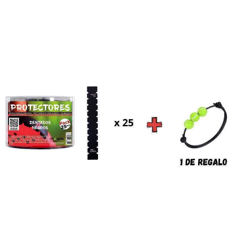 Protector Pro Elite Dentado Negro 25 Unidades 2/5
