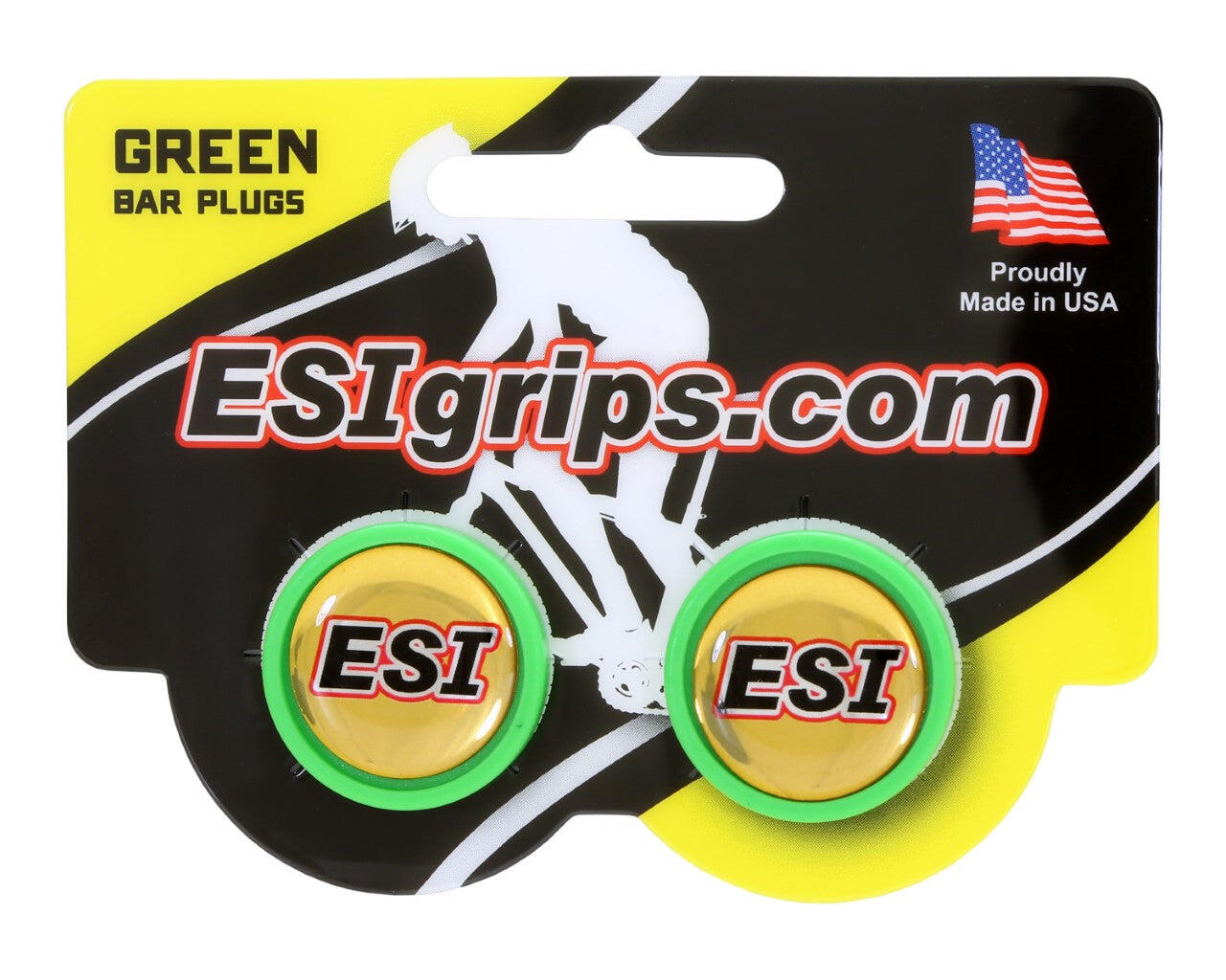 Mansoane ESI Racers Edge MTB, silicon anti-alunecare, Aqua, 130 mm, Ø32 mm.