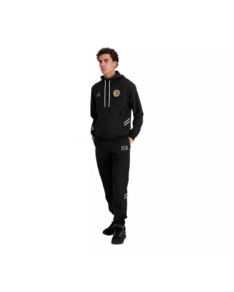 Survêtement Le Coq Sportif FOOT P24 FZ HOODY NÂ°1 M Noir 3/6