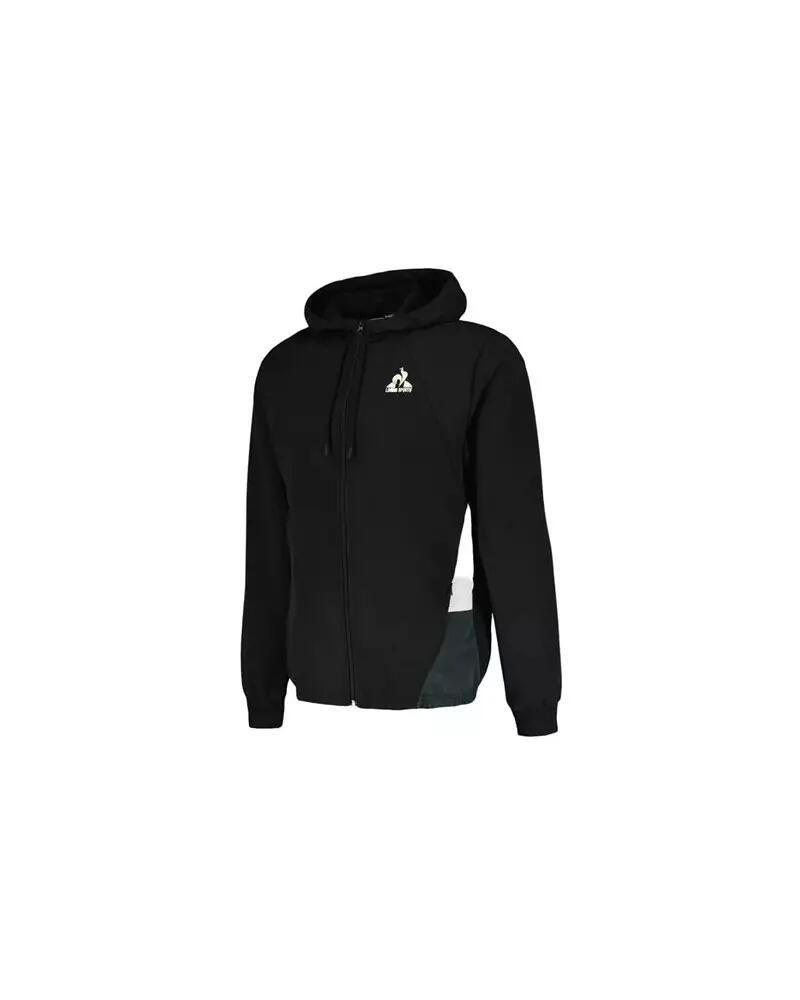 Survêtement Le Coq Sportif CT FZ HOODY NÂ°1 M Noir 3/6