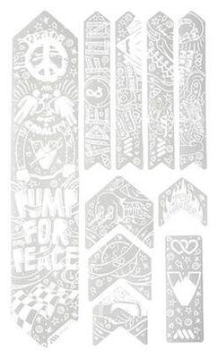 All mountain style extra pomp voor peace frame protection kit wit