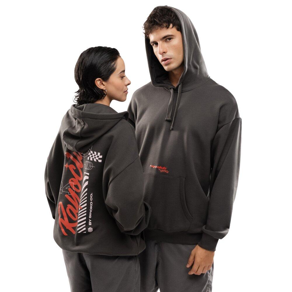 Men Lifestyle rayo club ’s cotton hoodie RC Squad Gray Grey