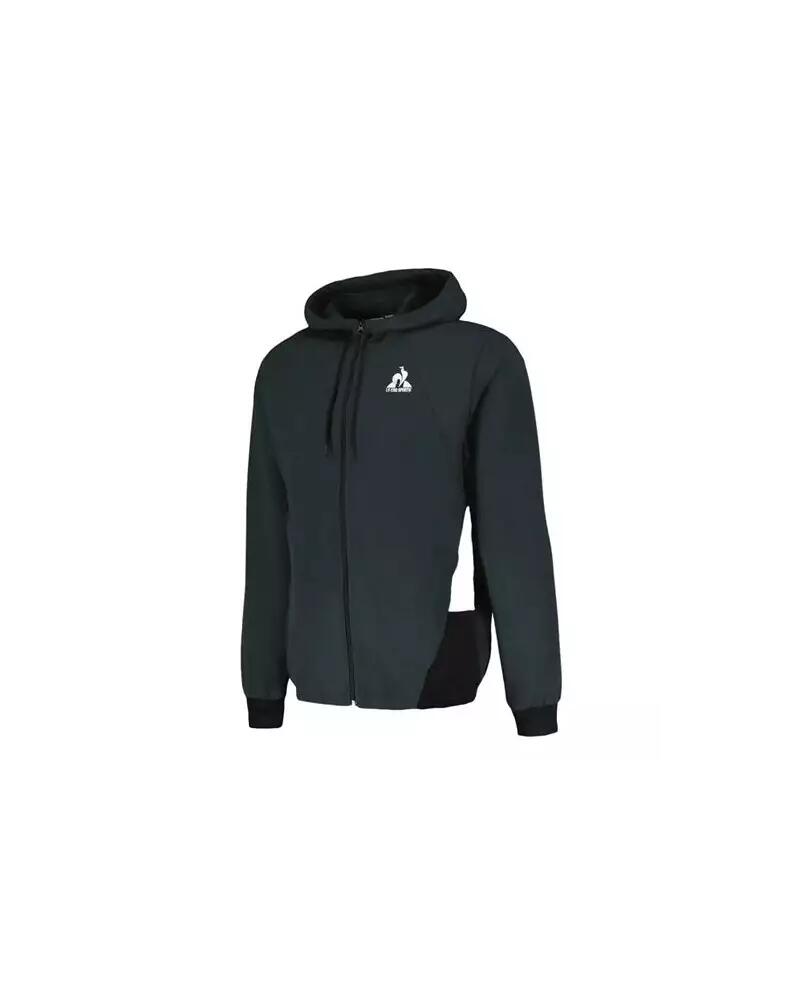 Survêtement Le Coq Sportif CT FZ HOODY NÂ°1 M Noir 2/5