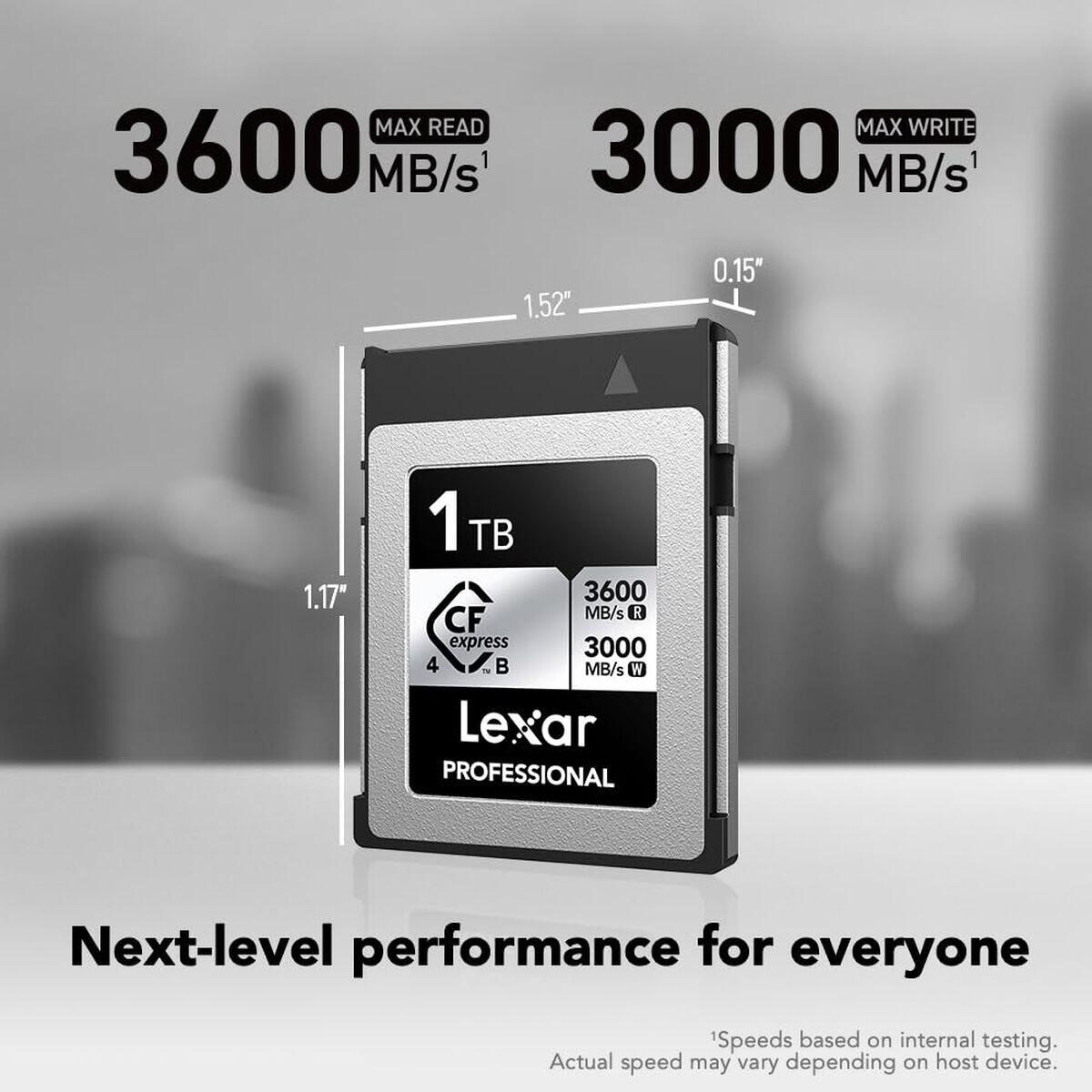 Speicherkarte CF LEXAR LCXEXS4001T-RNENG 1 TB 3/5