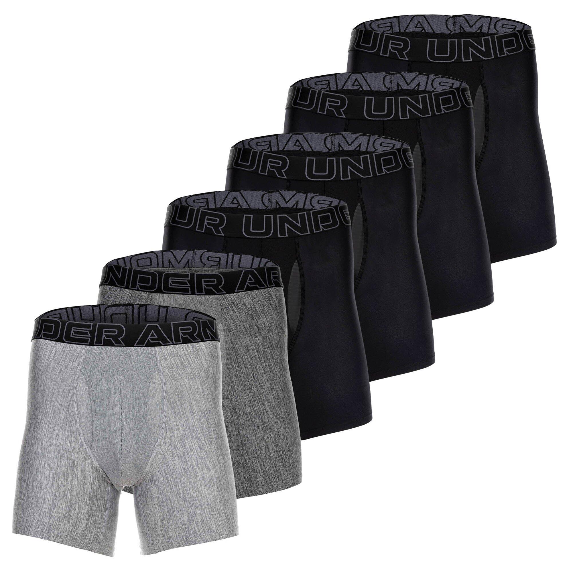 UNDER ARMOUR Boxershort Herren 6er Pack Figurbetont-UA PERFORMANCE TECH - SOLID 6 IN 6PK