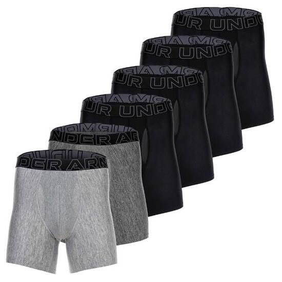 Boxershort Herren 6er Pack Figurbetont-UA PERFORMANCE TECH - SOLID 6 IN 6PK