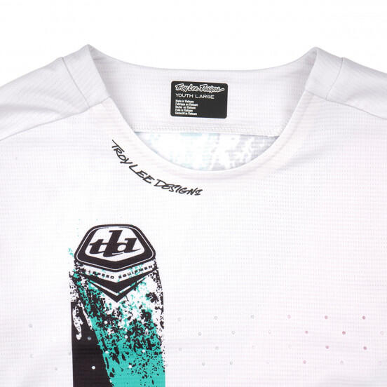 Troy Lee Designs Sprint Youth Long Sleeve Jersey White 3/7