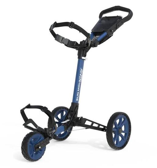 Sun Mountain Ridgeline 3 Push Cart Carrello da golf manuale Blu navy