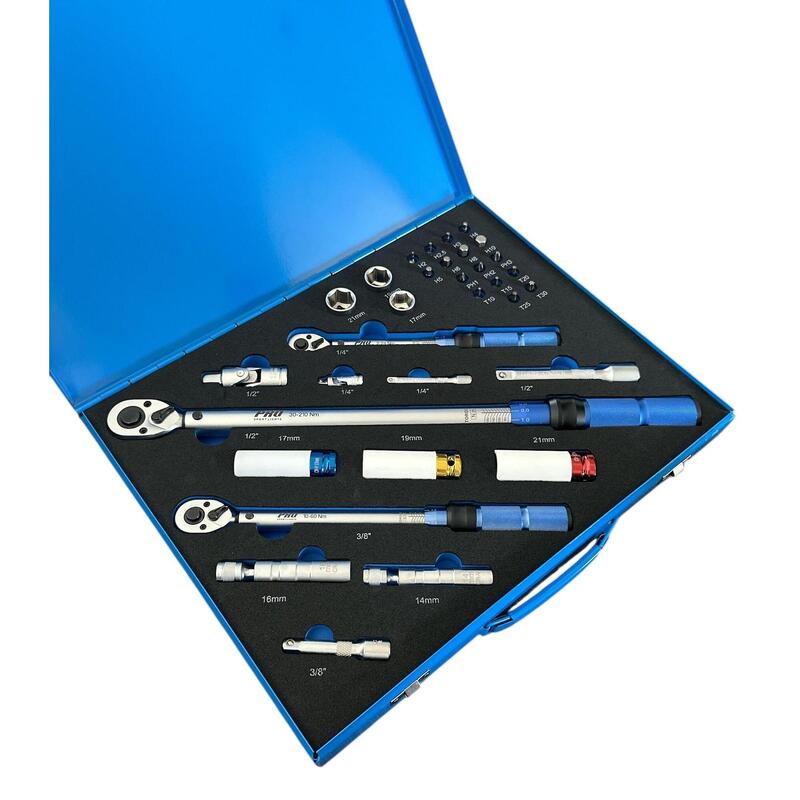 Set de 32 de chei dinamometrice pentru biciclete, 2-210 Nm