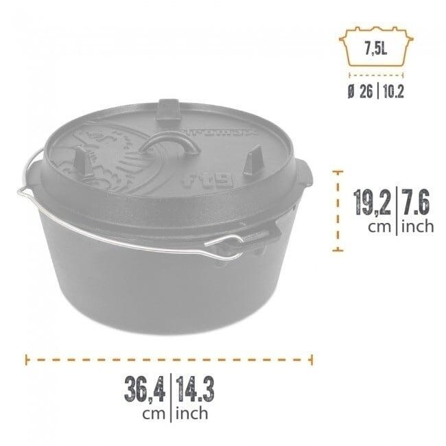 Petromax Four hollandais FT9-9QT - Sans pieds 2/7