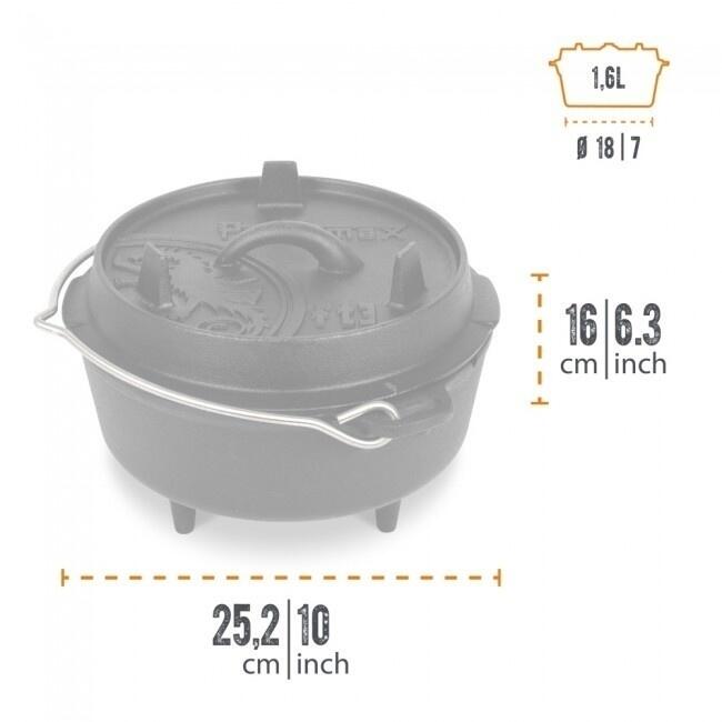 Petromax Forno olandese FT3-3QT - con gambe 4/7