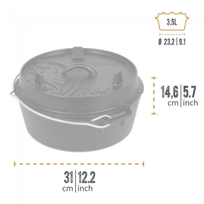 Petromax Forno olandese FT4.5-4.5QT - Senza gambe 2/7
