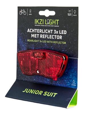 IkziLight Fanale Posteriore 3 LED per Portapacchi con Riflettore.