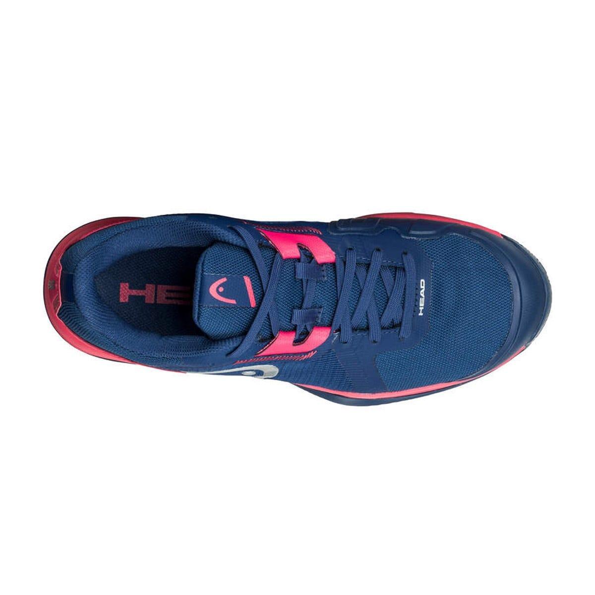 Women's Blue And Red Head Sprint Team 3.5 Clay 274312dbaz Shoes 3/4