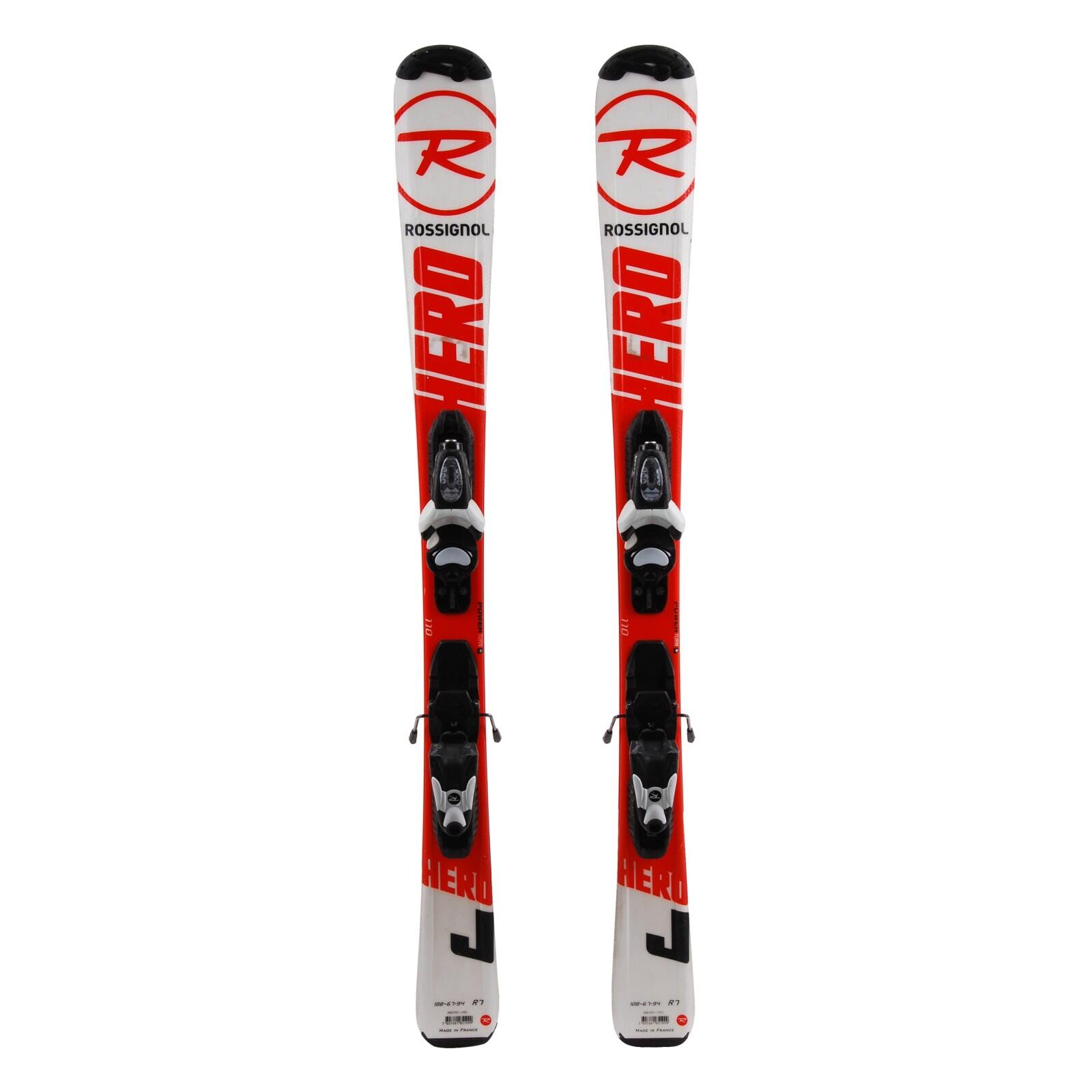 ROSSIGNOL RECONDITIONNE - Ski Junior Rossignol Hero J + Fixations