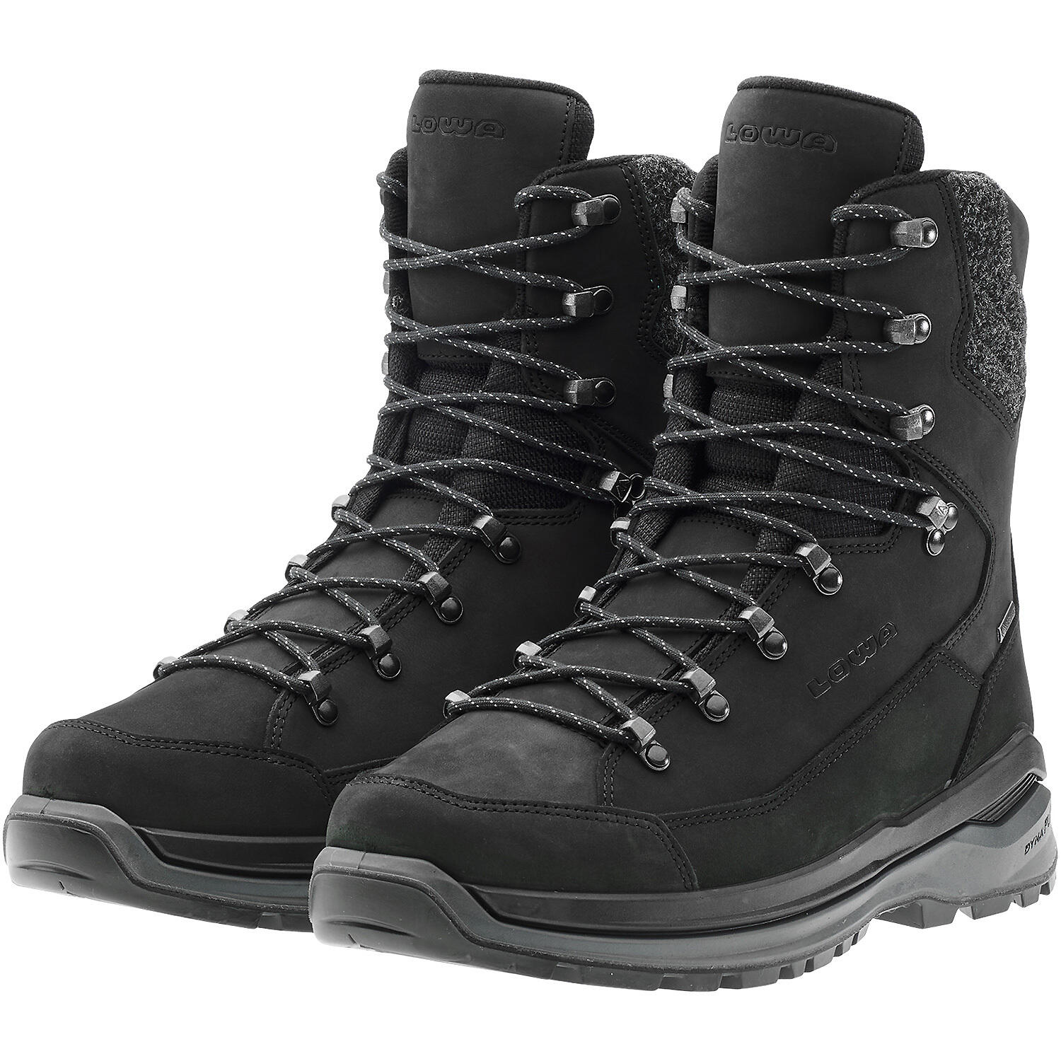 LOWA Herren RENEGADE EVO ICE 2 GTX Winterstiefel 411951 9930 Black/Grey 6/7