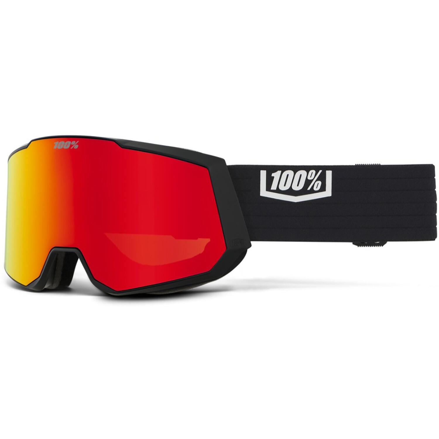 Masque de ski Snow Goggle SNOWCRAFT XL HiPER, noir-rouge ML Mirror 2/3