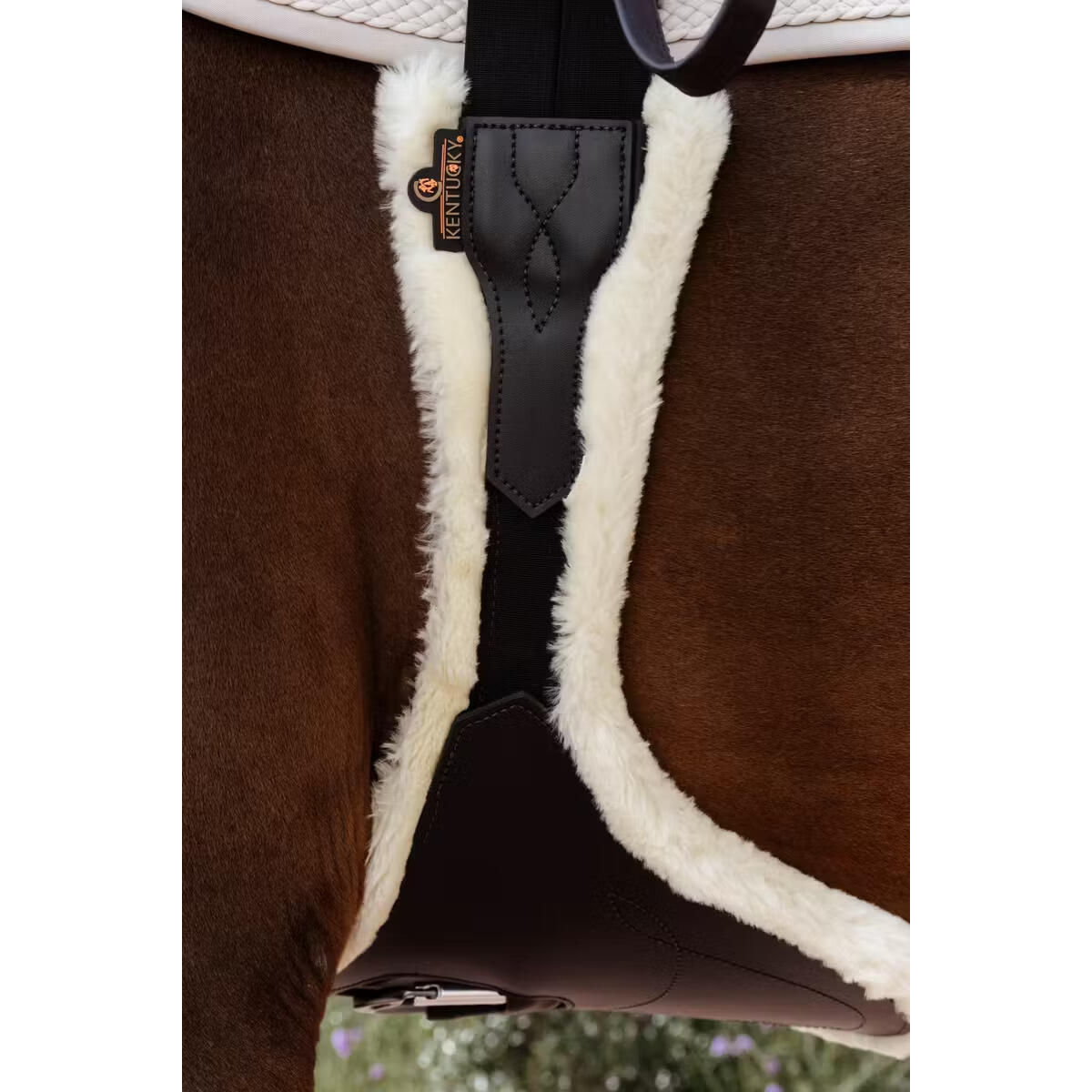 Sangle bavette d'équitation anatomique avec Mouton Kentucky 2/2