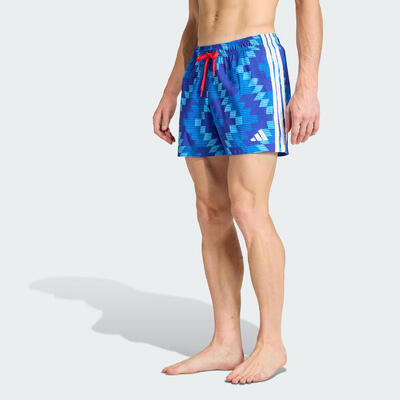 Football-inspired graphic zwemshort 5-inch