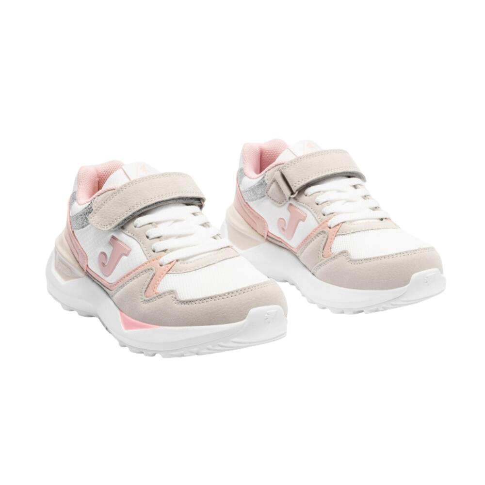 Joma 3080 JR 2625 Bege Rosa – Sapatilhas Casual para Menina Respiráveis com Sola 2/5
