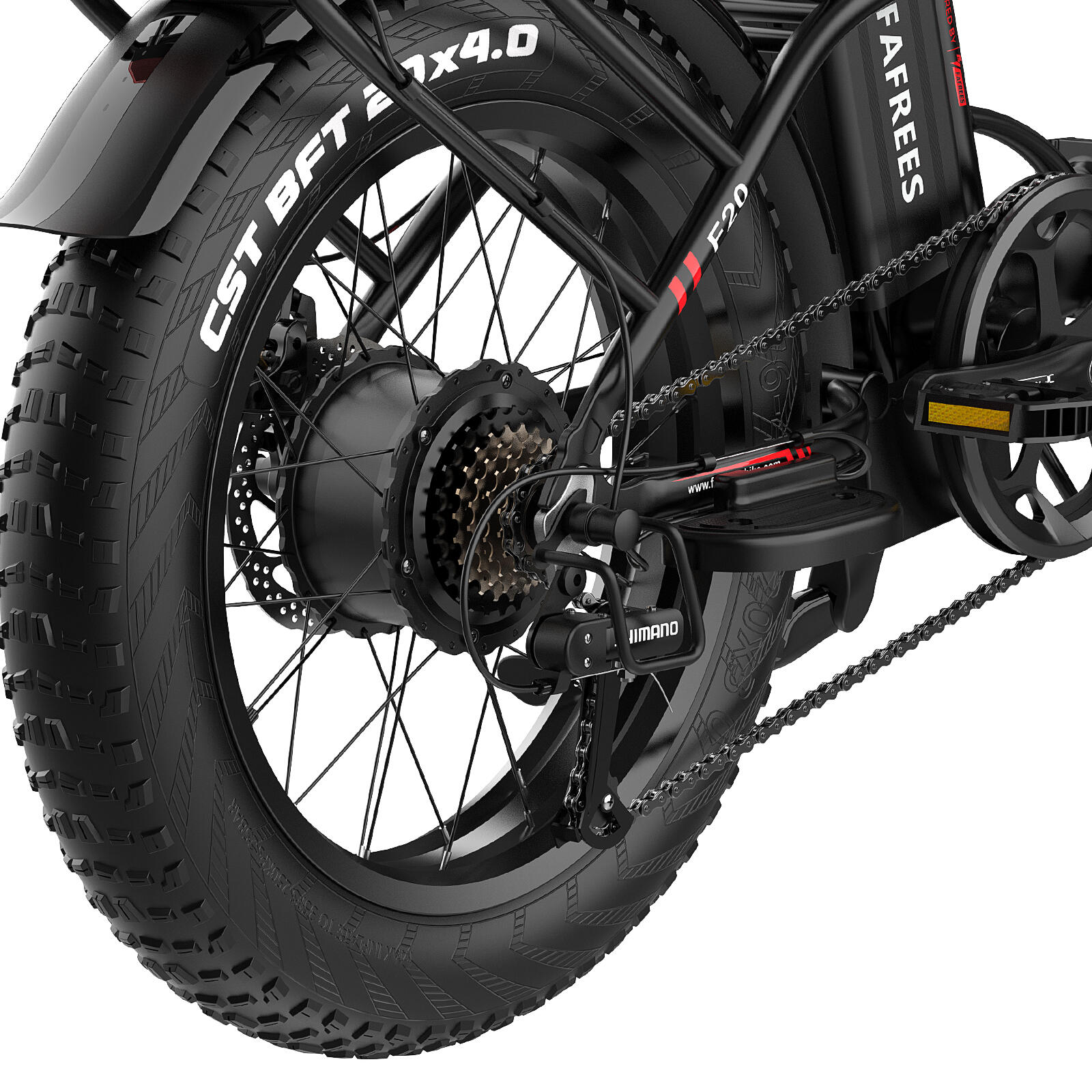 Bicicleta eléctrica plegable Fafrees F20 Max con batería de 48 V y 22,5 Ah 7/7