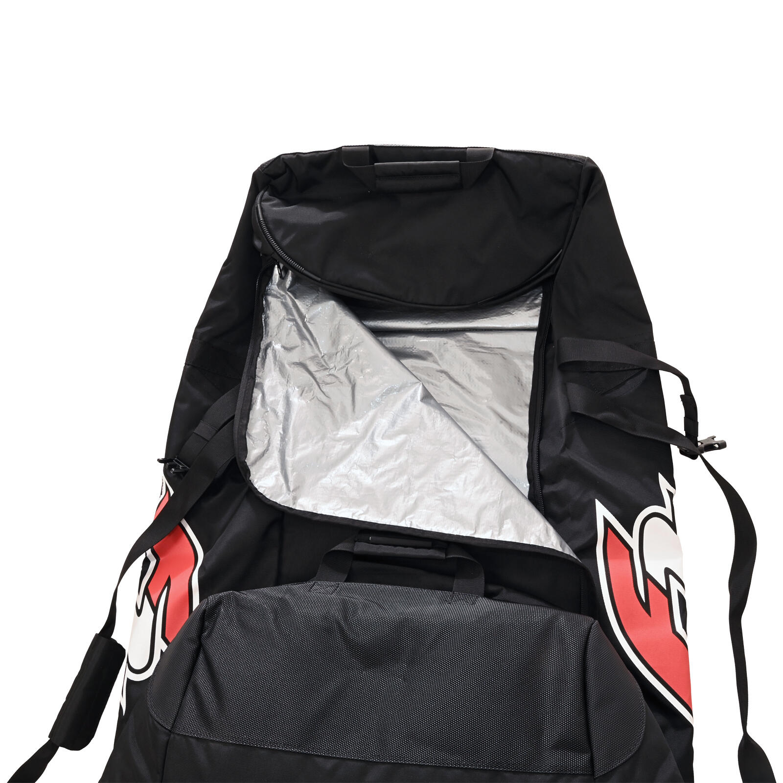 Bolsa para tabla F2 Team Bag con ruedas modelo especial 187cm Negro 3/3
