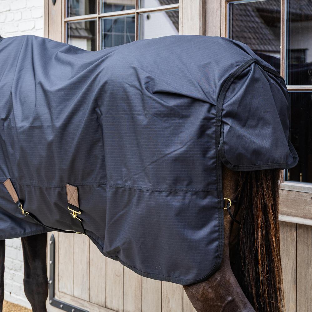 Turnout Rug All weather Waterproof Classic black 145-6'6 50 gram 2/4