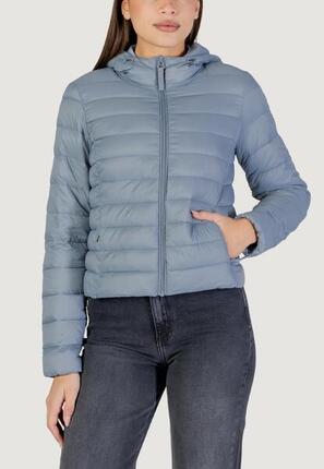 doudoune duvet ONLTAHIA LW QUILTED HOOD JKT NOOS OTW FEMME bleu