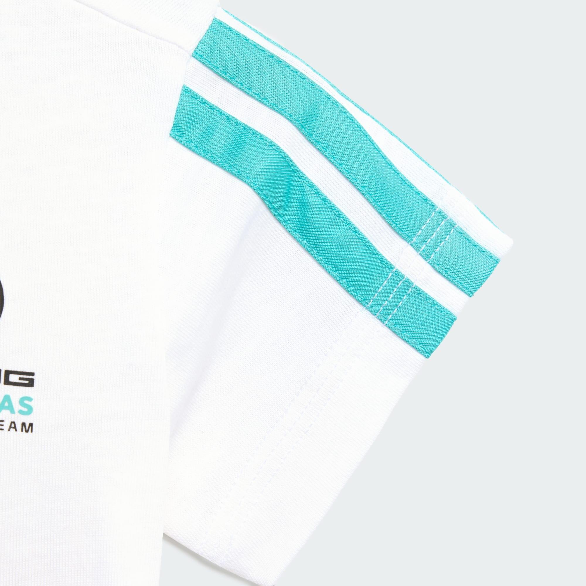 Adidas - Ensemble Bébé Manches Courtes Mercedes - Amg Petronas Formula 1 Team Dna - Survêtement - Blanc|bleu - Decathlon
