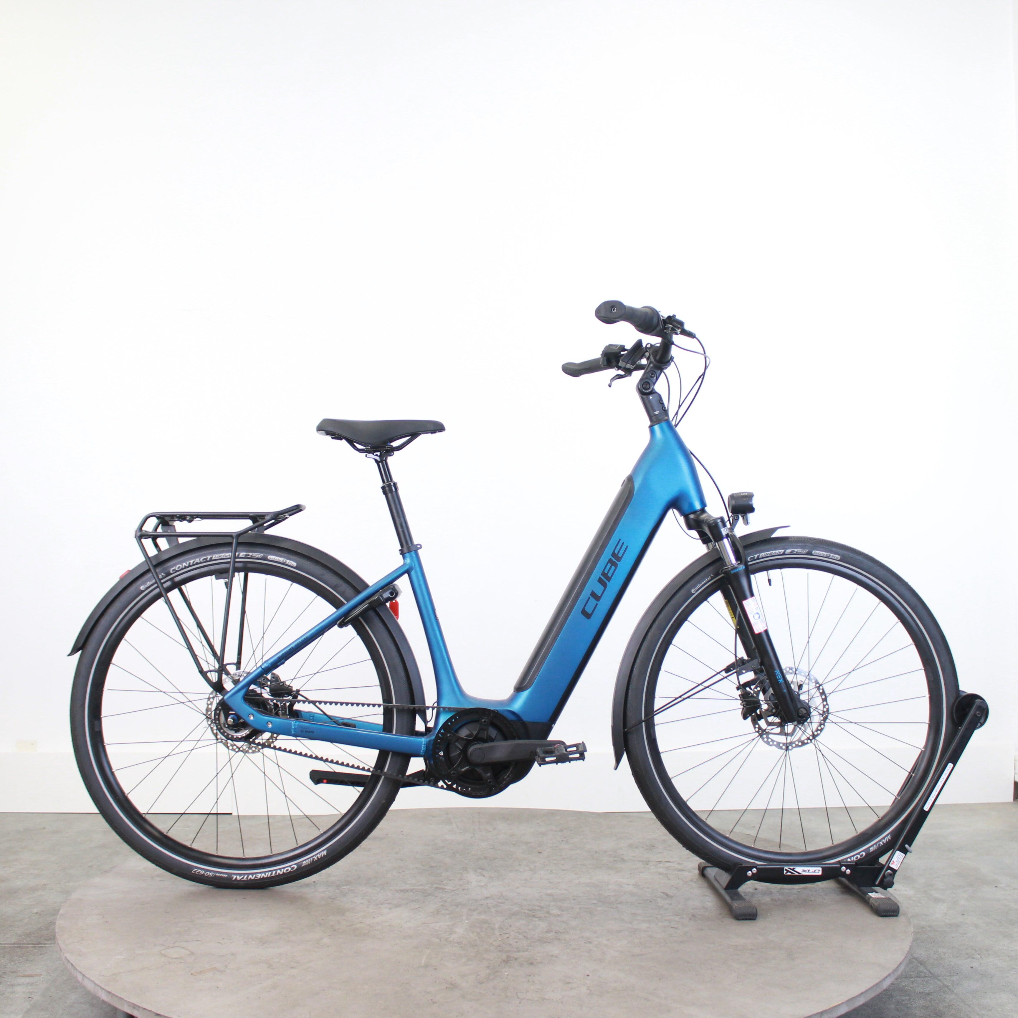 Cube - Reconditionné - Ville Électrique Supreme Hybrid Deluxe On 625 - Excellent État - Vélo Ville - Bleu - 36 Xs - Decathlon